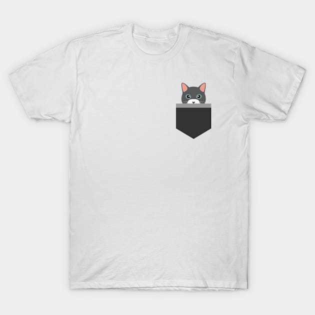 Cat In The Pocket T-Shirt by zlapinski